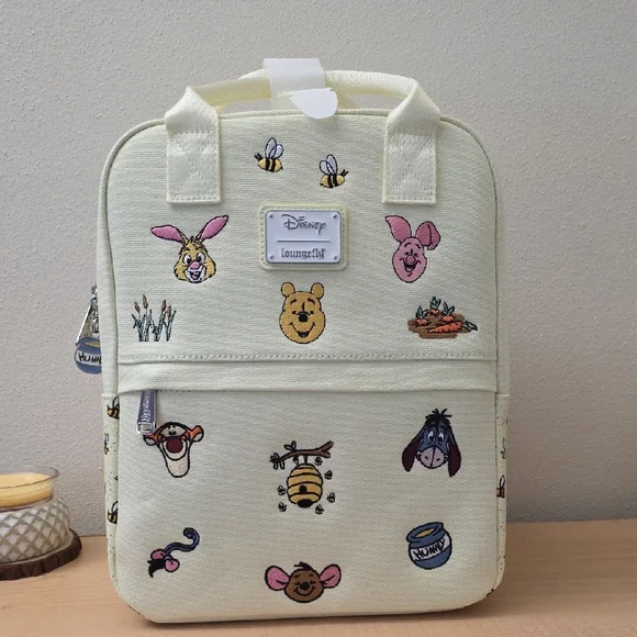 Loungefly Disney Winnie The Pooh Pale Yellow Backpack. NWT - Picture 1 of 10